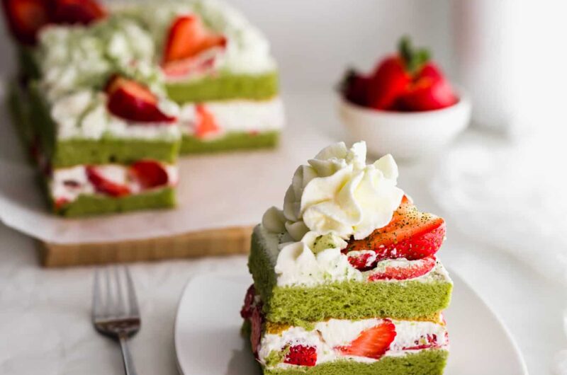 Matcha Strawberry Shortcake